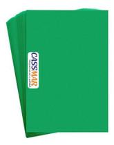 Capa Para Encadernação Verde Limão A4 Pp Couro Fundo 100 Un