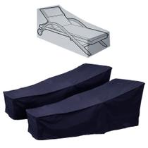 Capa Para Espreguiçadeira Proteção Impermeável Moveis Área Externa Cores 2 Unidades Capa Para Espreguiçadeira Proteção Impermeável Moveis Área Externa Cores 2 Unidades