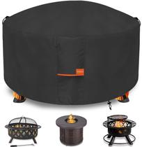 Capa para fire pit Dalema 122 cm redonda impermeável preta Capa para fire pit Dalema 122 cm redonda impermeável preta