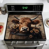 Capa para fogão AOHMPT resistente ao calor 71 x 51 cm com estampa de vaca