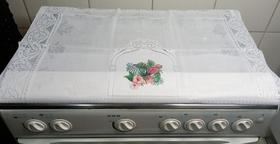 Capa Para Fogão De 4 Bocas De Renda Capa Para Fogão De 4 Bocas De Renda