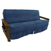 Capa para Futon Blazing Needles em Microsuede Indigo Escuro Tamanho Full