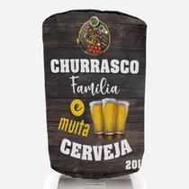 Capa Para Galão de Água 20 Litros Churrasco, Família e Muita Cerveja Novadecora Capa Para Galão de Água 20 Litros Churrasco, Família e Muita Cerveja Novadecora