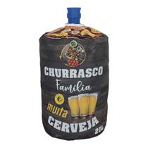 Capa Para Galão de Água 20 Litros Invertido Churrasco, Família e Muita Cerveja Novadecora