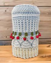 Capa Para Galão De Água 20l Morango 46x38cm Crochê Artesanal