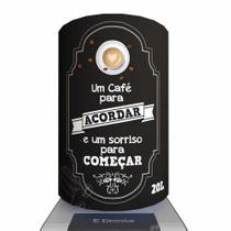 Capa Para Galão de Água Um Café Para Acordar 20 Litros - Novadecora