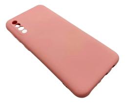 Capa Para Galaxy A30s A50 Silicone Aveludada Rosa Lisa