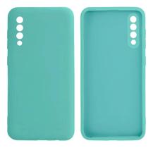 Capa Para Galaxy A30s A50 Silicone Aveludada Verde-limÃo Lis