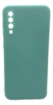 Capa Para Galaxy A30s A50 Silicone Aveludada Verde-musgo Lisa
