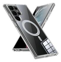 Capa para Galaxy S23 Ultra com proteção e carga por indução cor transparente Capa para Galaxy S23 Ultra com proteção e carga por indução cor transparente