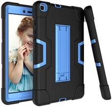 Capa para Galaxy Tab A 8.0 2019, resistente, robusta, híbrida, à prova de choque, capa de proteção contra quedas com suporte para Samsung Galaxy Tab A 8.0 2019 modelo SM-T290/SM- T295 (1 preto+azul) Capa para Galaxy Tab A 8.0 2019, resistente, robusta, híbrida, à prova de choque, capa de proteção contra quedas com suporte para Samsung Galaxy Tab A 8.0 2019 modelo SM-T290/SM- T295 (1 preto+azul)