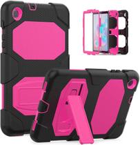 Capa para Galaxy Tab A 8.4 2020, resistente, robusta, híbrida, à prova de choque, capa de proteção contra quedas com suporte para Samsung Galaxy Tab A 8.4 2020 modelo SM-T307 (rosa) Capa para Galaxy Tab A 8.4 2020, resistente, robusta, híbrida, à prova de choque, capa de proteção contra quedas com suporte para Samsung Galaxy Tab A 8.4 2020 modelo SM-T307 (rosa)