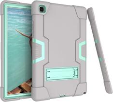 Capa para Galaxy Tab A7 10.4 Capa 2020, resistente, robusta, híbrida, à prova de choque, capa de proteção contra quedas para Samsung Galaxy Tab A7 10.4 2020 modelo SM-T500/SM- T505/SM-T507 (6-cinza+aqua) Capa para Galaxy Tab A7 10.4 Capa 2020, resistente, robusta, híbrida, à prova de choque, capa de proteção contra quedas para Samsung Galaxy Tab A7 10.4 2020 modelo SM-T500/SM- T505/SM-T507 (6-cinza+aqua)