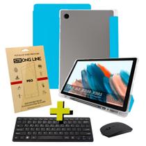 Capa Para Galaxy Tab A8 X200 X205 10.5 Case Smart Anti Queda + Kit Teclado Mouse Pelicula de Vidro
