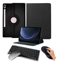Capa Para Galaxy Tablet S9 Fe Plus 12,4 + Teclado + Mousew Capa Para Galaxy Tablet S9 Fe Plus 12,4 + Teclado + Mousew