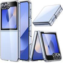 Capa para Galaxy Z Flip7 FE 2025 Z Flip 6 2024 Case Estojo Rígida de PC Transparente, Capinha Protetora Fina Anti-Riscos Capa para Galaxy Z Flip7 FE 2025 Z Flip 6 2024 Case Estojo Rígida de PC Transparente, Capinha Protetora Fina Anti-Riscos