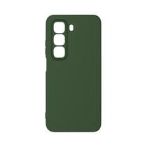 Capa Para Infinix Hot 60 Pro Aveludada - Capinha Protetora Cor:Verde-Militar