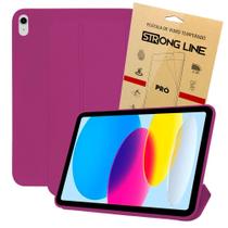 Capa Para Ipad 10 10.9 10ª Geração Case Smart Resistente Proteção Fina Magnética + Pelicula de Vidro