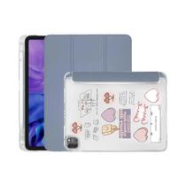 Capa Para iPad 2024 Para Air 11/13 M2 pro 13/11 M4 10.2 7/8/9ª 10.9 10ª Air4 5 Mini 6 Com Suporte