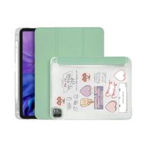Capa Para iPad 2024 Para Air 11/13 M2 pro 13/11 M4 10.2 7/8/9ª 10.9 10ª Air4 5 Mini 6 Com Suporte