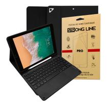 Capa Para iPad 5 2017 Tela 9.7 Case Teclado E Touchpad + Pelicula de Vidro Premium - STRONG LINE