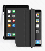 Capa Para iPad 6 ou 5 Geração 9.7 Capinha Tablet Smart Case Cover Protetora Anti Impacto com Compartimento Espaço p/ Caneta Pencil Premium Magnética - HS
