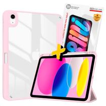 Capa para iPad A16 11ª Geração com Suporte Caneta Fundo Transparente + Película Protetora de Tela Capa para iPad A16 11ª Geração com Suporte Caneta Fundo Transparente + Película Protetora de Tela