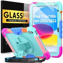 Capa para iPad BLOSOMEET 11''/10,9'' com Vidro Temperado e Alça