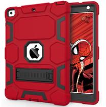 Capa para iPad CCMAO de 6ª e 5ª geração 9,7" com suporte vermelho+preto
