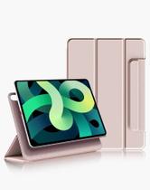 Capa para iPad Pro 12.9" 4ª A2229/ 5ª A2378 M1/ 6ª A2436 M2 Capinha Smart Case Fixação Magnética Espaço p Caneta c Alça Proteção Anti Risco Ultra Slim