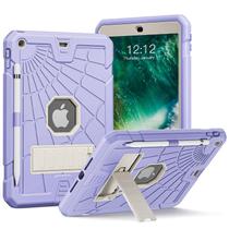 Capa para iPad SIBEITU para crianças de 9,7 polegadas com porta-lápis roxa