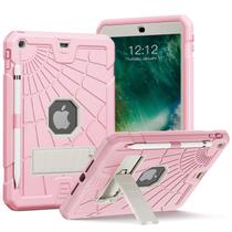 Capa para iPad SIBEITU para crianças de 9,7 polegadas com suporte rosa de 5ª e 6ª geração