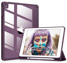 Capa para iPad VIKESI 9,7" com traseira transparente e suporte para Pencil, roxa Capa para iPad VIKESI 9,7" com traseira transparente e suporte para Pencil, roxa