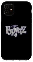 Capa para iPhone 11 Bratz Roxa e Prata com Glitter