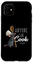 Capa para iPhone 11 Disney Pixar Ratatouille Remy Qualquer um Pode Cozinhar