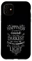 Capa para iPhone 11 Harry Potter com Design de Citação sobre Felicidade Capa para iPhone 11 Harry Potter com Design de Citação sobre Felicidade