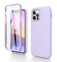 Capa para iPhone 12/12 Pro Dracool em Silicone Líquido Roxa