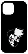Capa para iPhone 12 Mini Naruto Kakashi Tobi Rosto Dividido