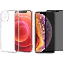 Capa Para iPhone 12 Pro Max Acrilica + Película Privacidade