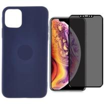 Capa Para iPhone 12 Pro Max Aveludada + Película 3D + Película Câmera