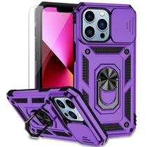 Capa para iPhone 13 M MAIKEZI 6,1" de camada dupla roxa