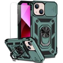 Capa para iPhone 13 M MAIKEZI Dual Layer 6.1" verde escuro