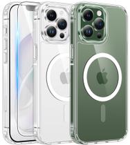 Capa para iPhone 13 Pro FNTCASE Transparente Magnética