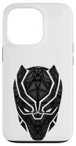 Capa para iPhone 13 Pro Marvel Máscara Geométrica do Pantera Negra