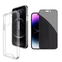Capa Para iPhone 13 Pro Max Acrílico + Película Priv+ Película Câmera Capa Para iPhone 13 Pro Max Acrílico + Película Priv+ Película Câmera