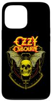 Capa para iPhone 13 Pro Max Ozzy Osbourne Caveira Coroada Capa para iPhone 13 Pro Max Ozzy Osbourne Caveira Coroada