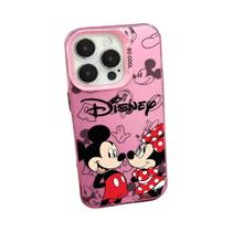 Capa para iPhone 15/14/13/12/11 - Mickey e Minnie Mouse Colorida