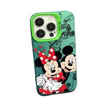 Capa para iPhone 15/14/13/12/11 - Mickey e Minnie Mouse Colorida