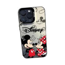 Capa para iPhone 15/14/13/12/11 - Mickey e Minnie Mouse Colorida