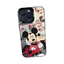 Capa para iPhone 15/14/13/12/11 - Mickey e Minnie Mouse Colorida